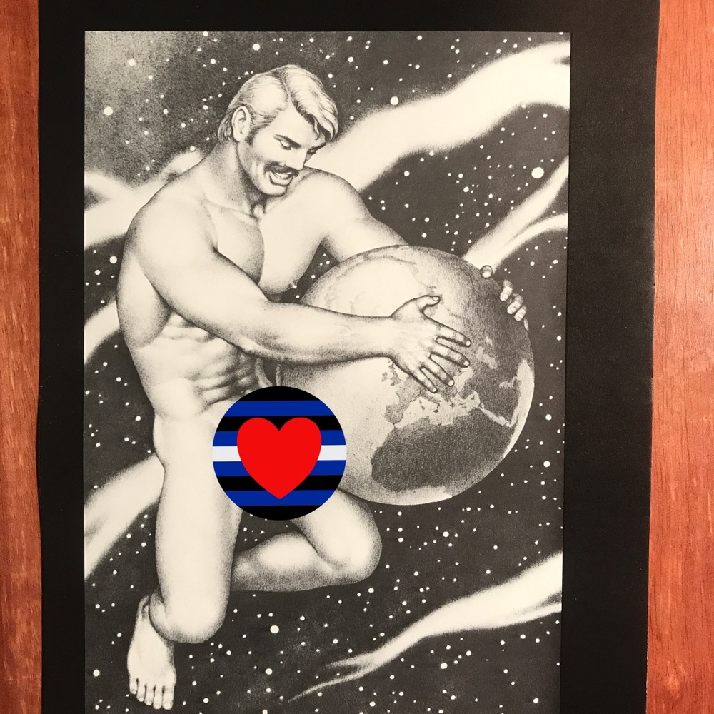 Art Page/Print from TOM of FINLAND Book Retrospective#1 1988 Fork The Wo…